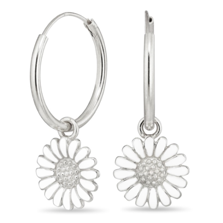 18 mm prästkrage creol i silver - Matilda