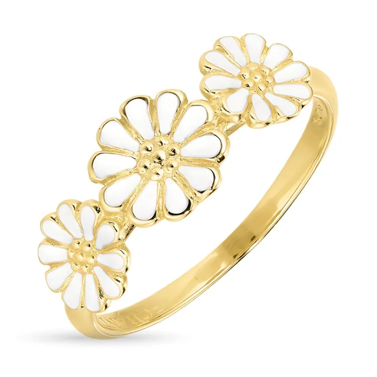 prästkrage ring i förgyllt silver - Maggie