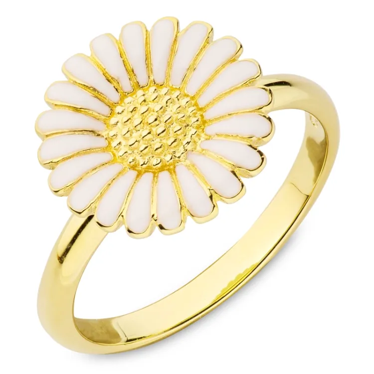 prästkrage ring i förgyllt silver - Matilda