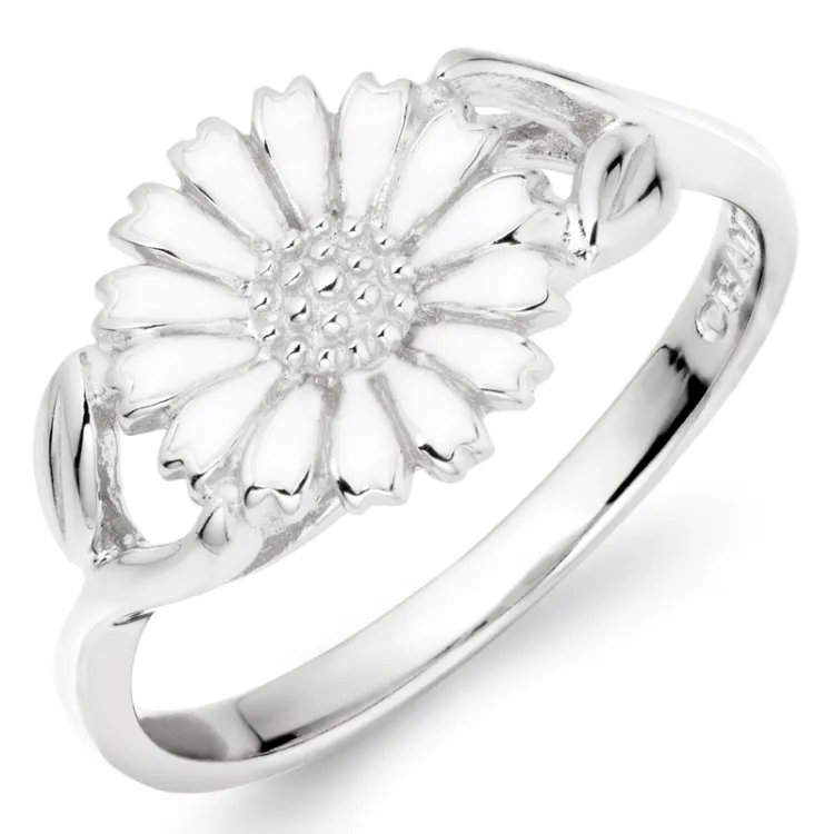 10 mm prästkrage ring i silver - Marie