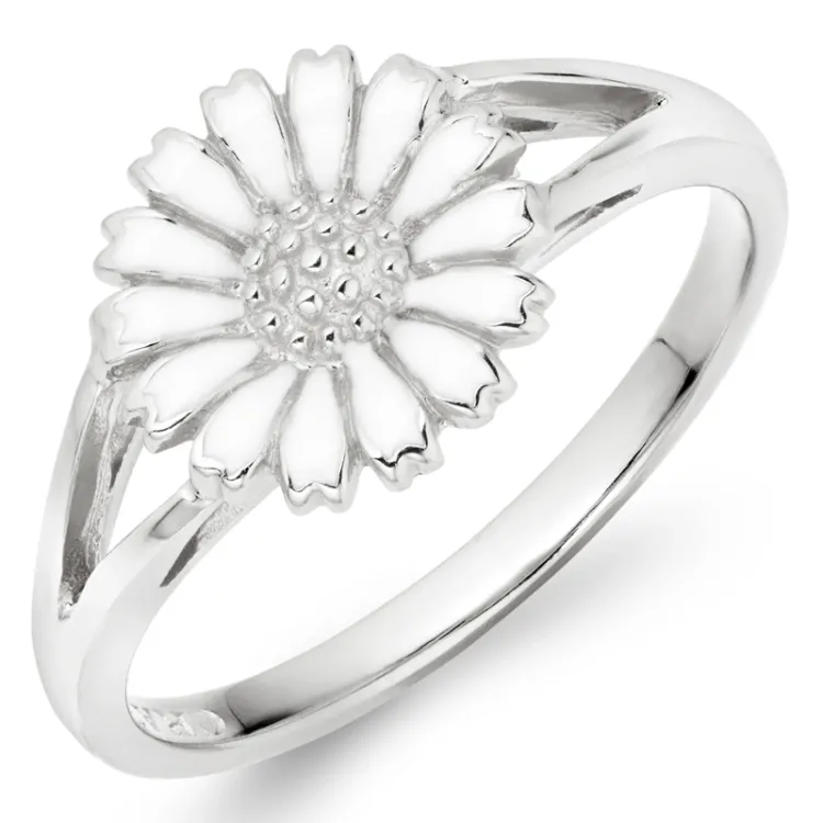 10 mm prästkrage ring i silver - Marie