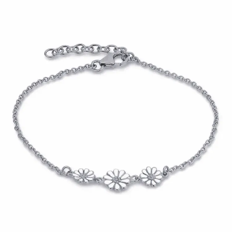 prästkrage armband i silver - Maggie