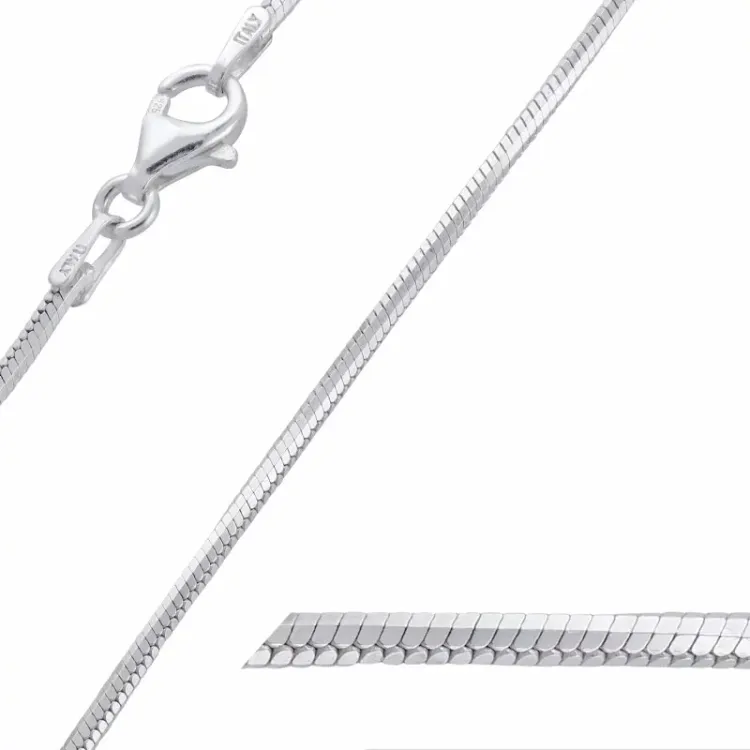 ormhalskedja i silver 45 cm x 1,4 mm