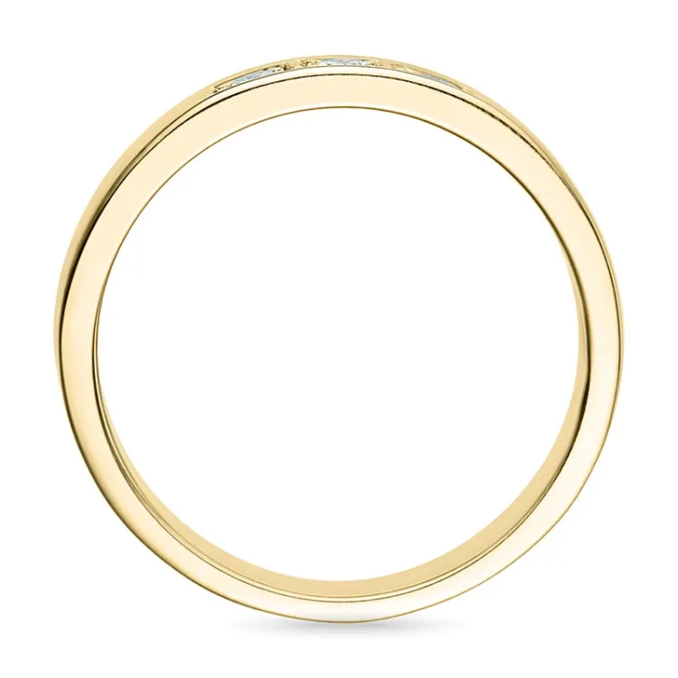 diamant alliancring i 14  karat guld 3 x 0,05 ct