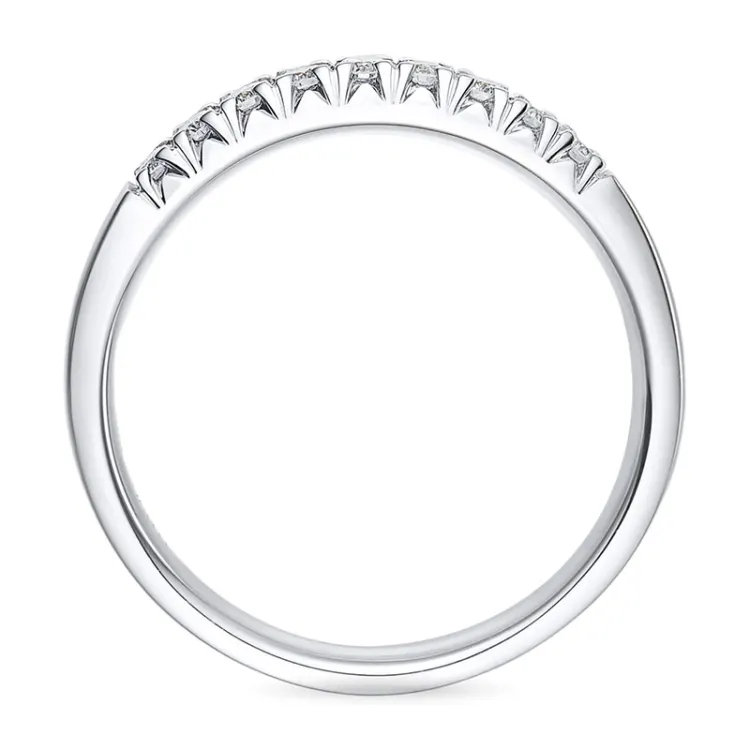 Diamant alliancring i 14  karat vitguld 0,25 ct