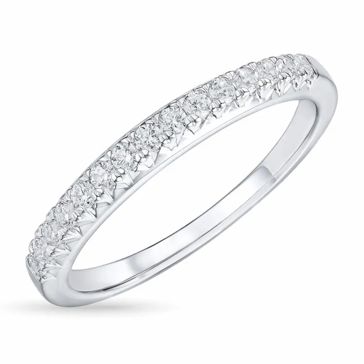 Diamant alliancring i 14  karat vitguld 0,26 ct