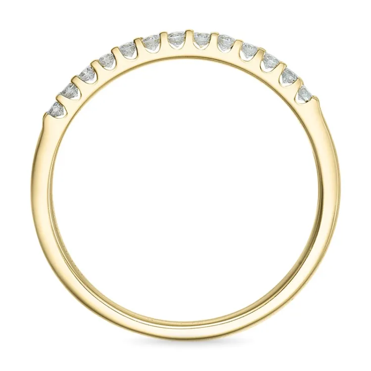 Diamant alliancring i 14  karat guld 0,25 ct