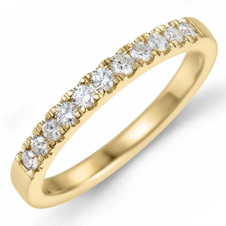 Kollektionsprov diamant alliancring i 14  karat guld 0,26 ct