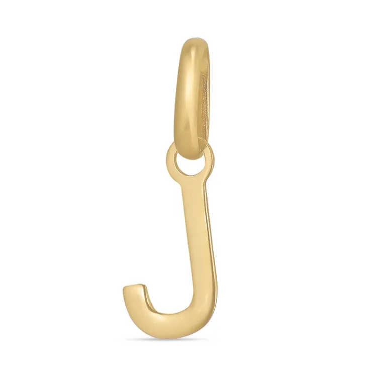 bokstav j hängen i 8 karat guld - My Letter