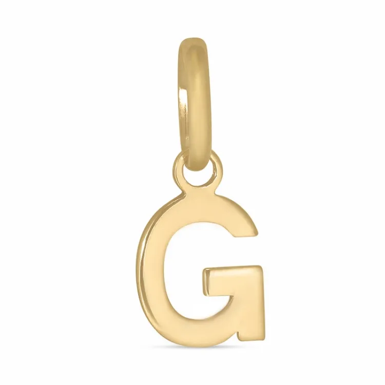 bokstav g hängen i 8 karat guld - My Letter