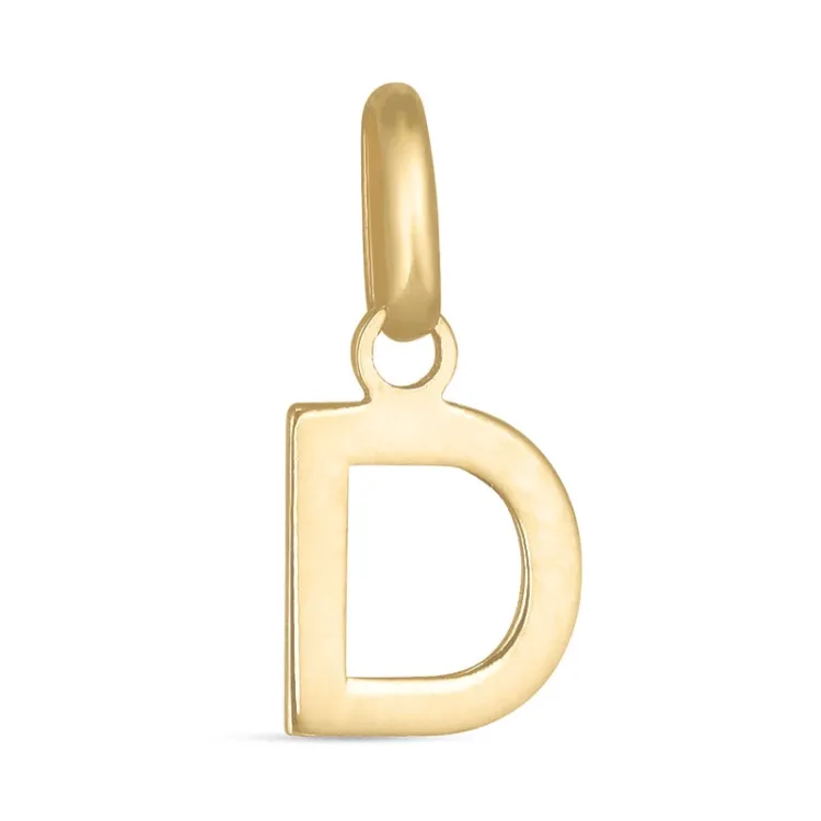 bokstav d hängen i 8 karat guld - My Letter