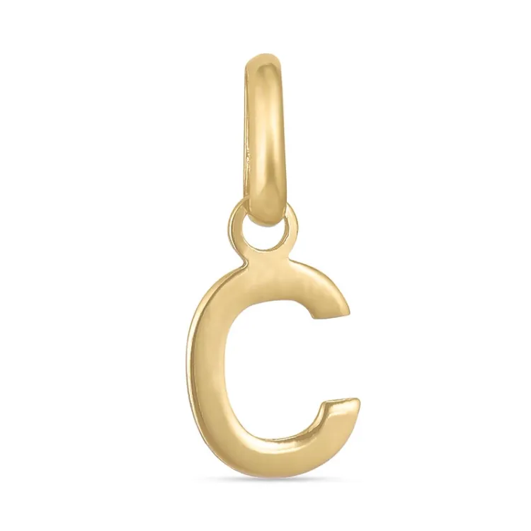 bokstav c hängen i 8 karat guld - My Letter