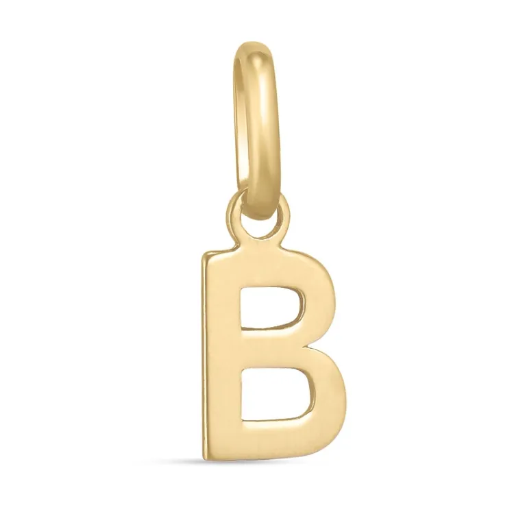 bokstav b hängen i 8 karat guld - My Letter