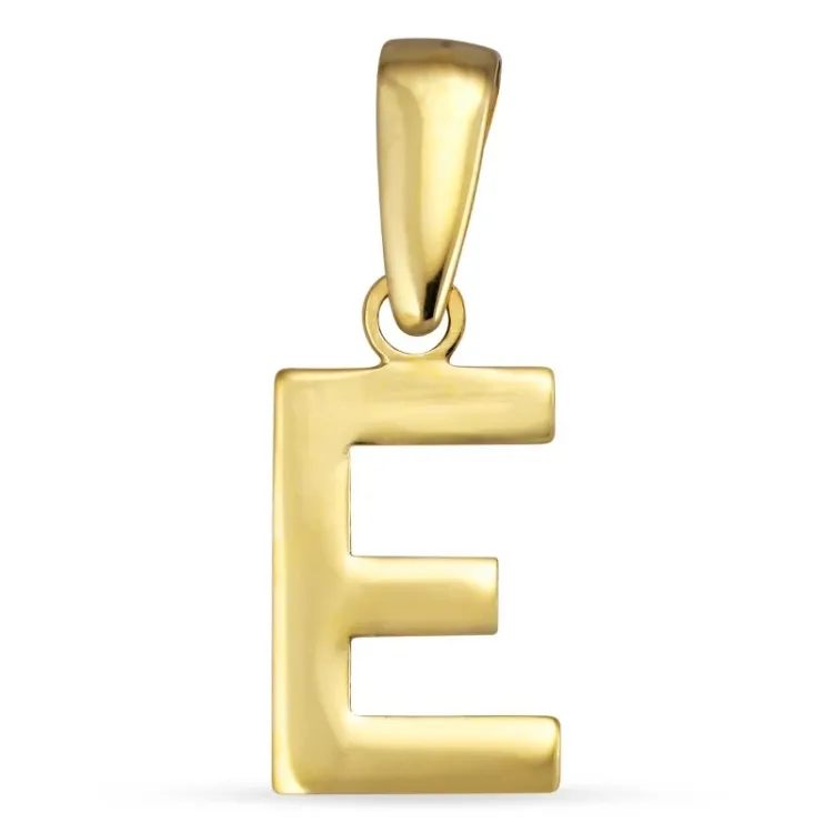 bokstav e hängen i 8 karat guld - My Letter