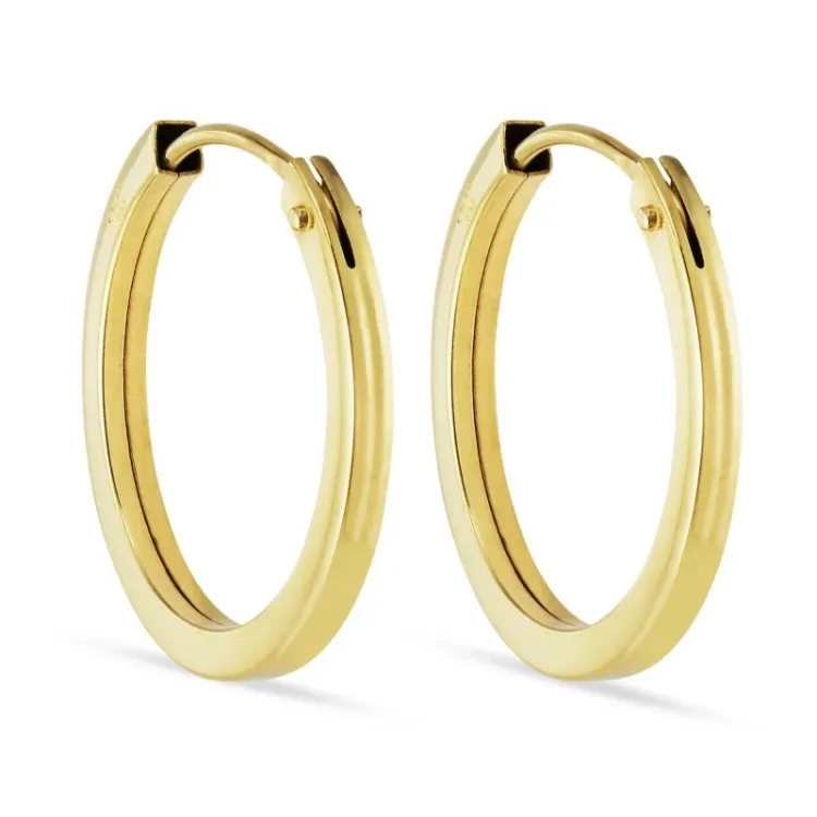15 mm creol i 8 karat guld - Gold Collection