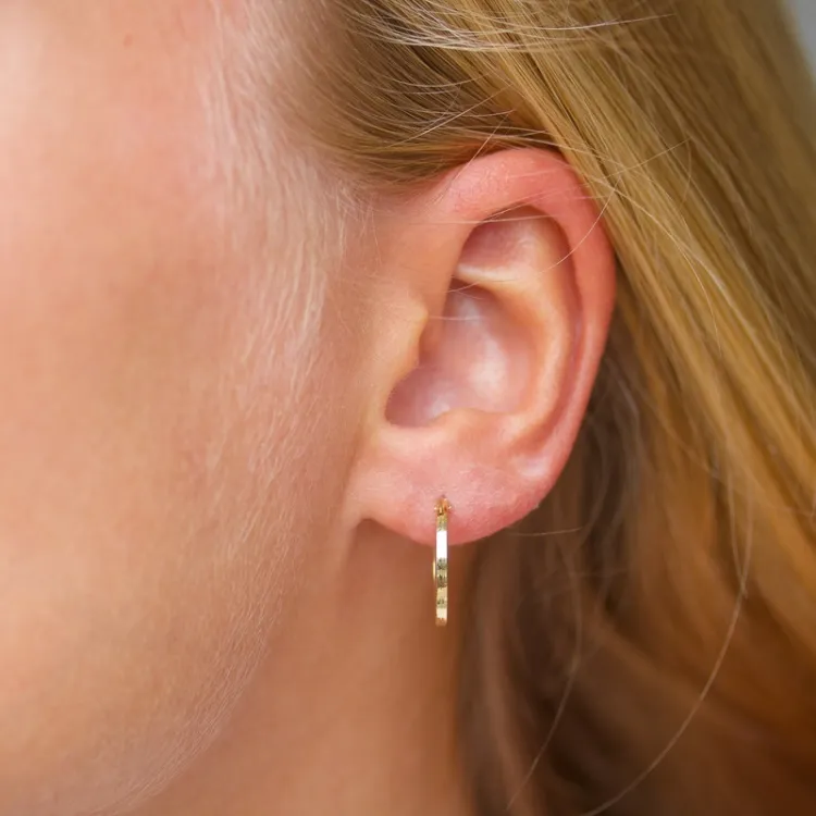 15 mm creol i 8 karat guld - Gold Collection