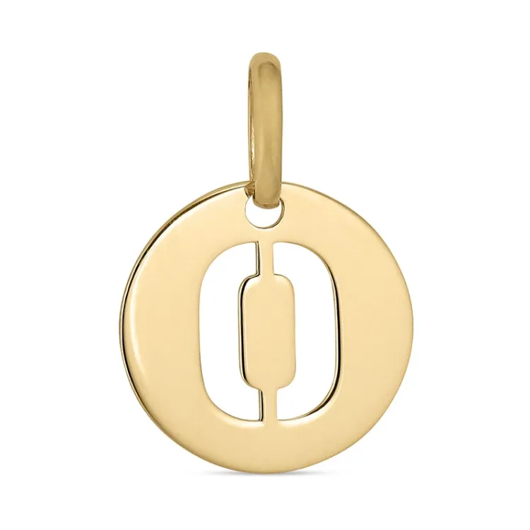 bokstav o hängen i 8 karat guld - My Letter