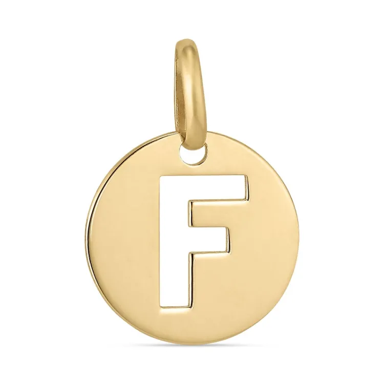 bokstav f hängen i 8 karat guld - My Letter