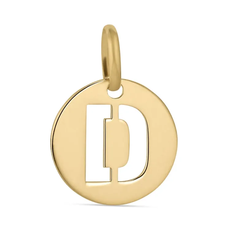 bokstav d hängen i 8 karat guld - My Letter