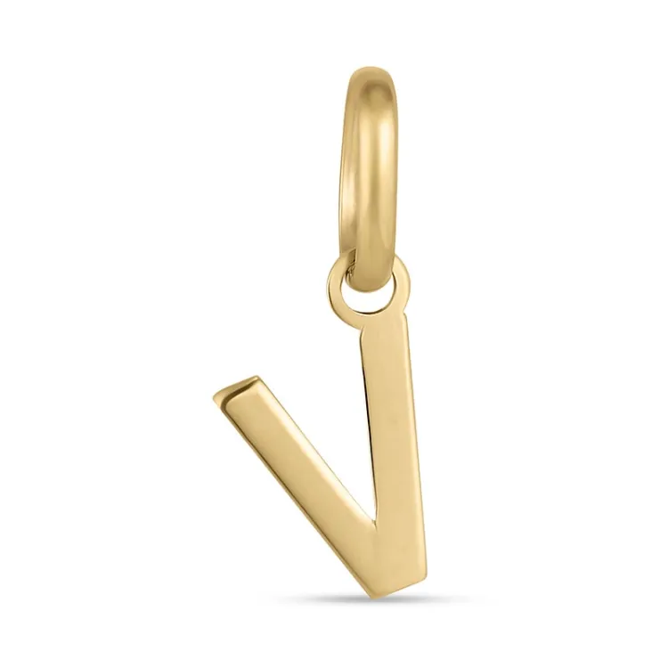 bokstav v hängen i 8 karat guld - My Letter