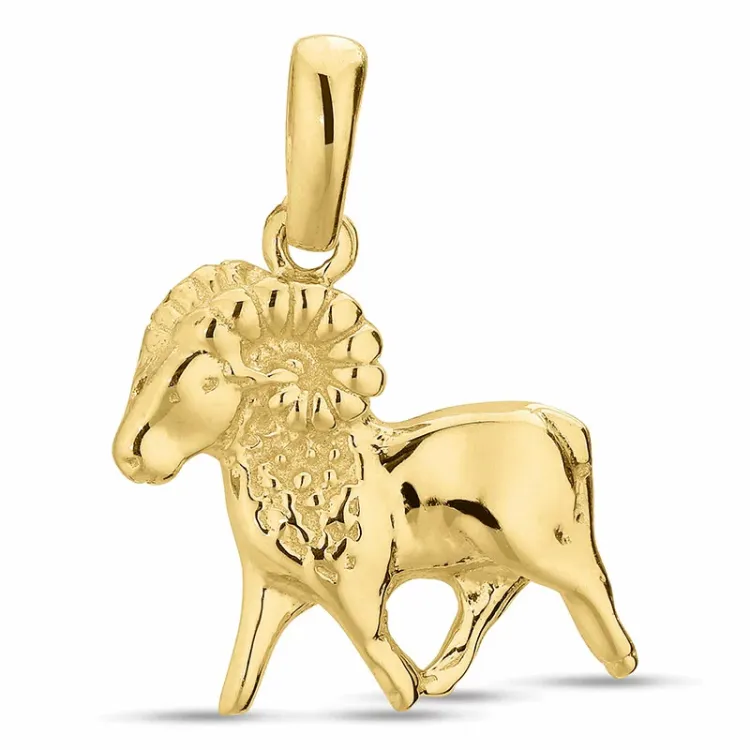 stjärnteck väduren hängen i 8 karat guld - Gold Collection