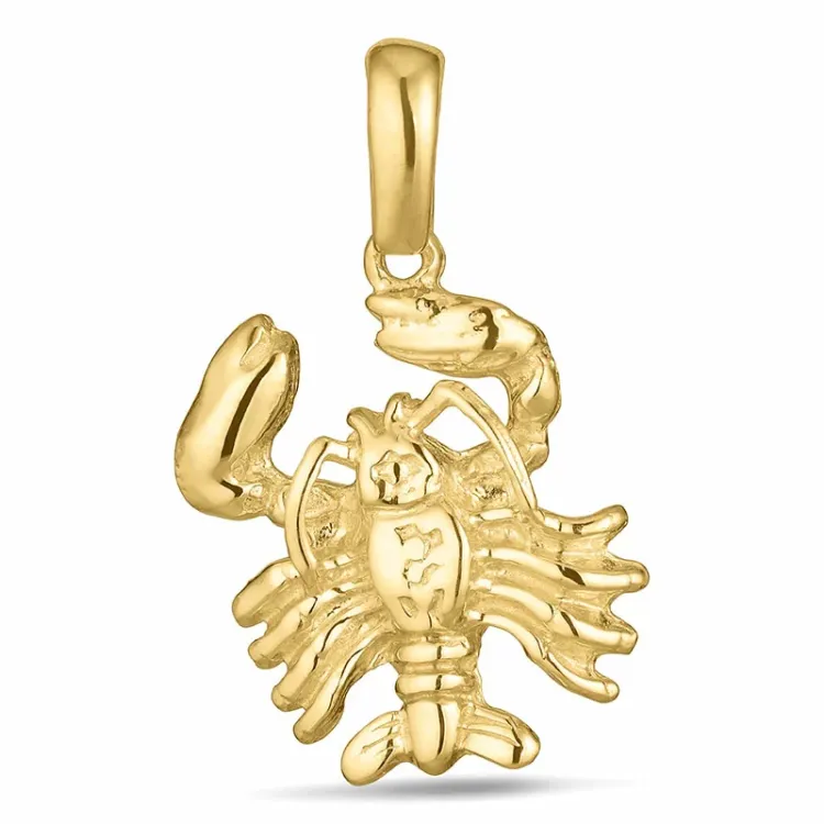 stjärnteck kräftan hängen i 8 karat guld - Gold Collection