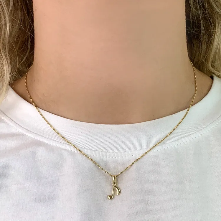 nod hängen i 8 karat guld - Gold Collection