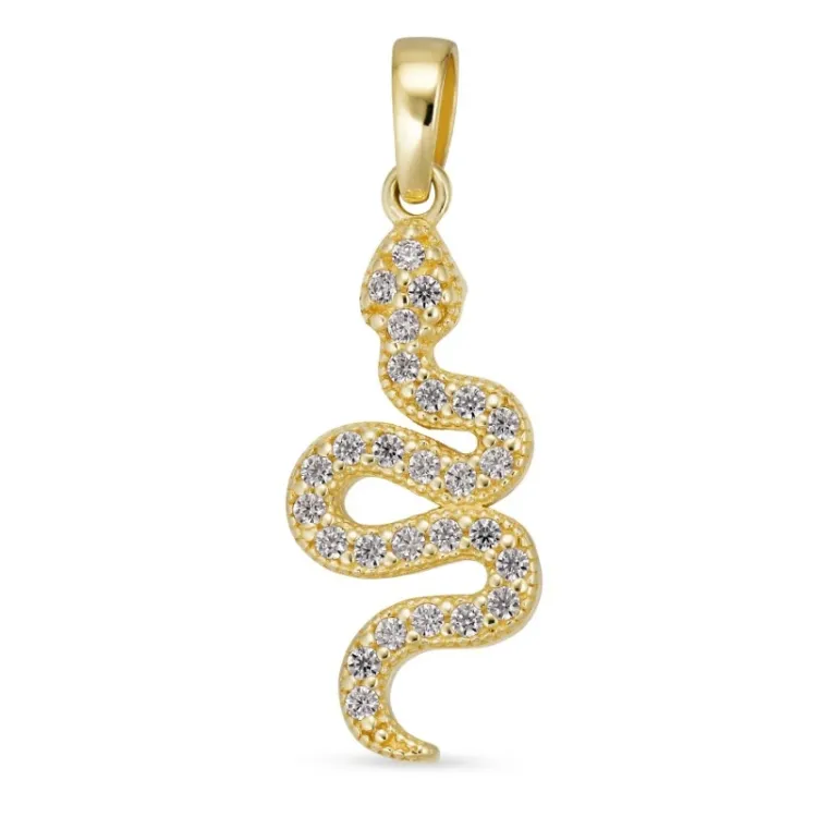 ormar zirkon hängen i 8 karat guld - Gold Collection