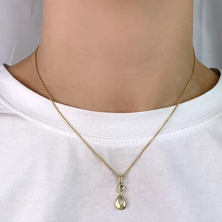infinity hängen i 8 karat guld - Gold Collection