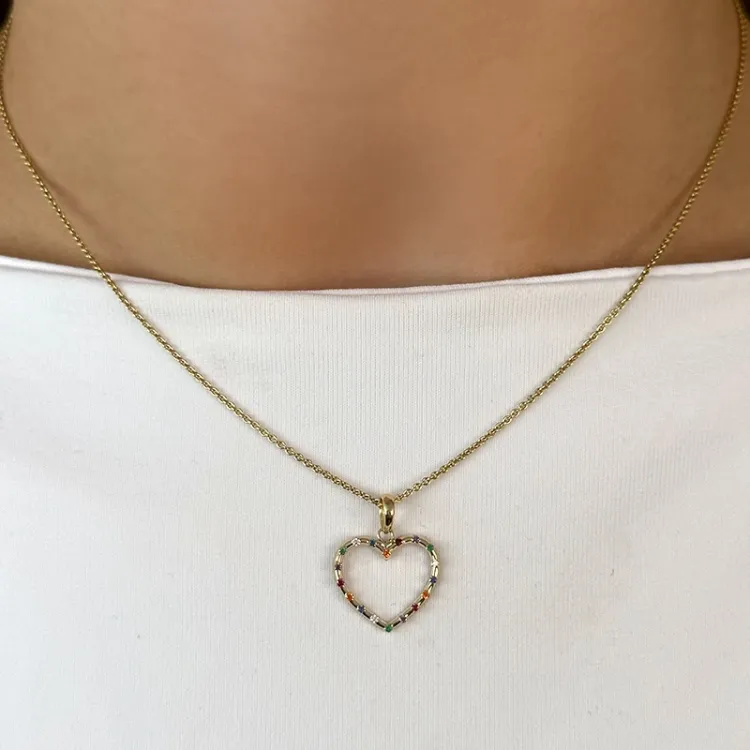 hjärta hängen i 9 karat guld - Gold Collection
