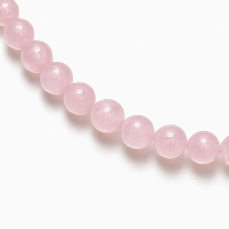 rosa kvarts armband i förgyllt stål - AURA