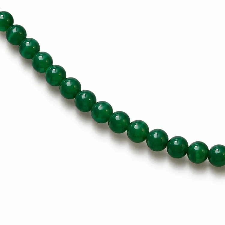 grön agat armband i förgyllt stål - AURA