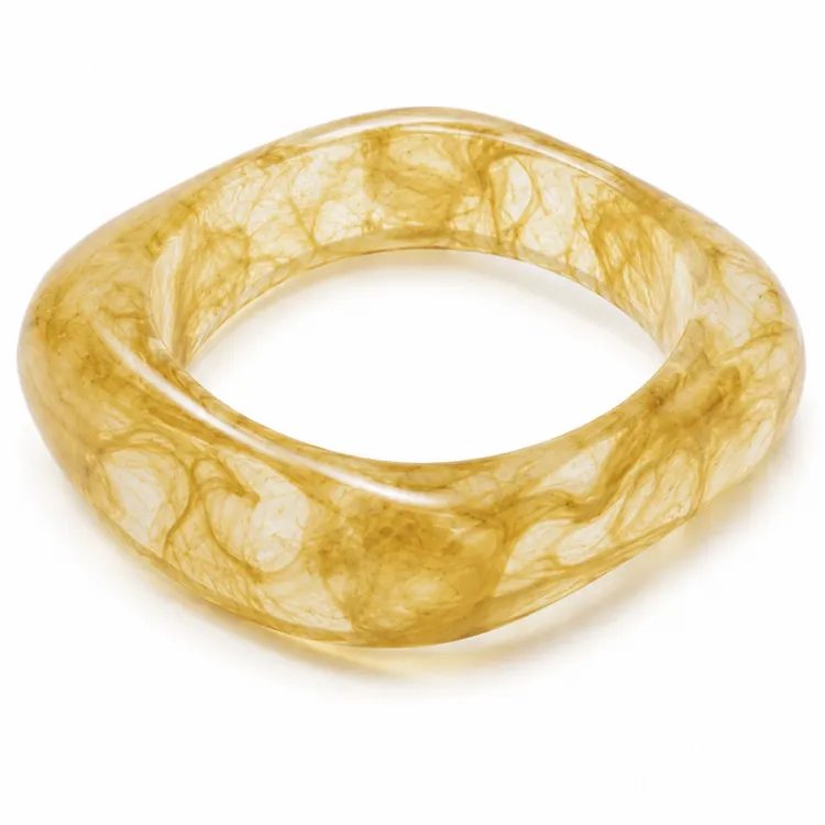 gul bangle i harts - AURA