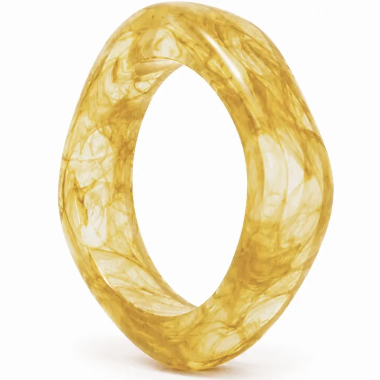 gul bangle i harts - AURA
