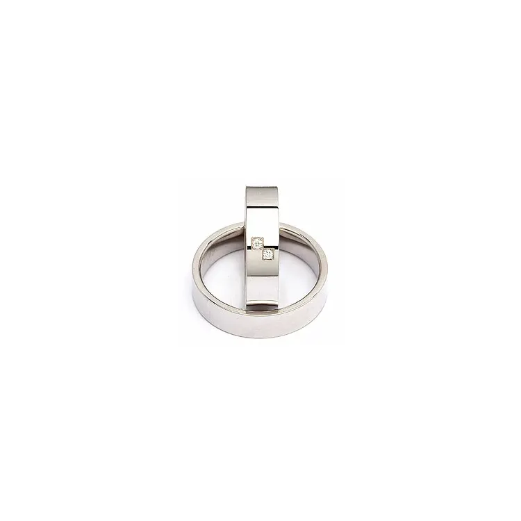 Vigselsringar i silver 0,030 ct