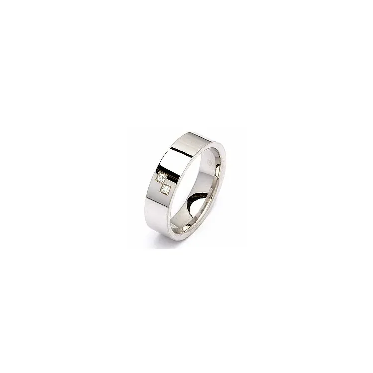 Vigselsring i silver 0,030 ct