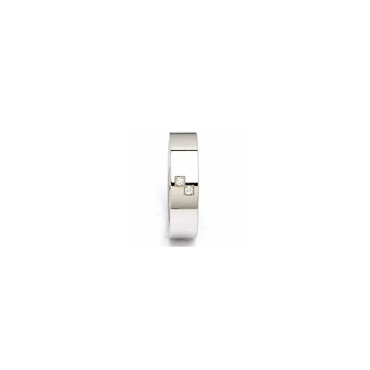 Vigselsring i silver 0,030 ct