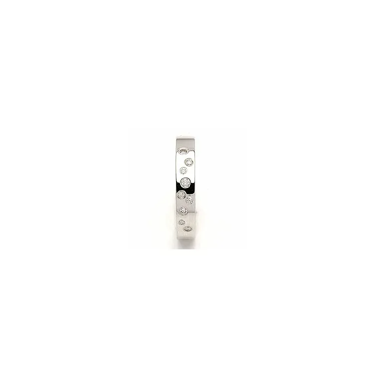 Vigselsring i silver 0,126 ct