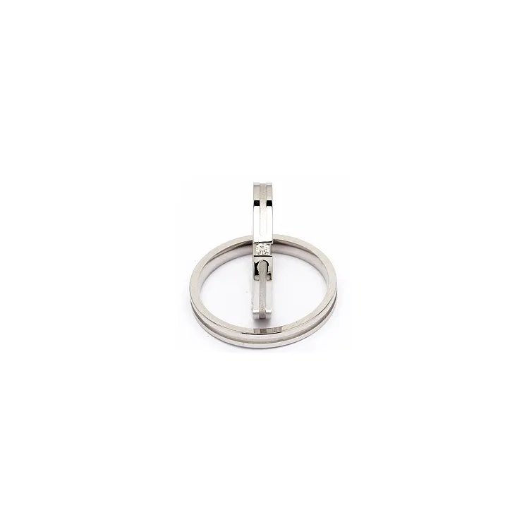 Vigselsringar i 14  karat vitguld 0,03 ct - set