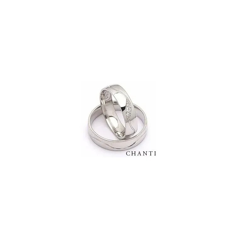 Vigselsringar i silver 0,036 ct