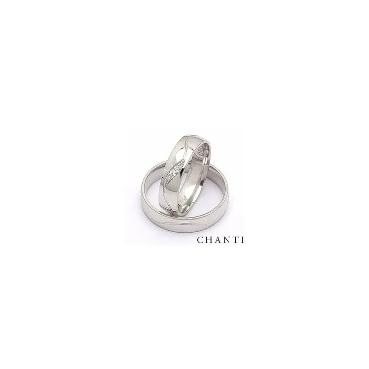 Vigselsringar i silver 0,036 ct