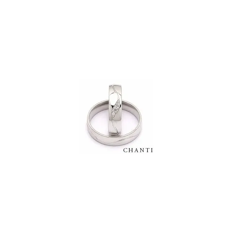 Vigselsringar i silver 0,036 ct
