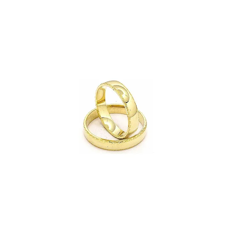 Vigselsringar i 14  karat guld - set