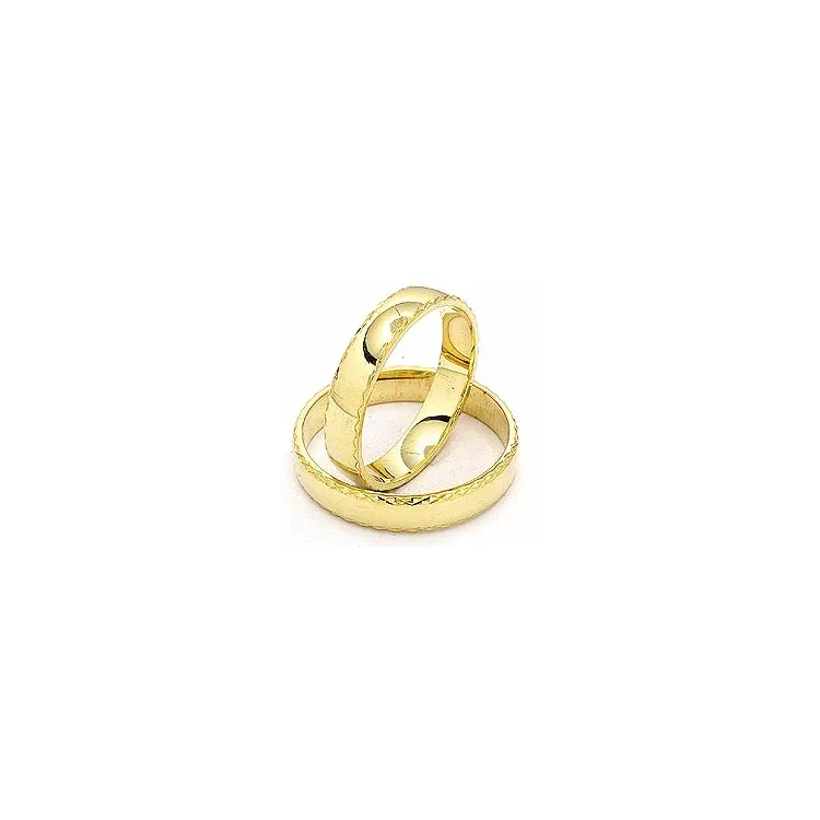 Vigselsringar i 14  karat guld - set