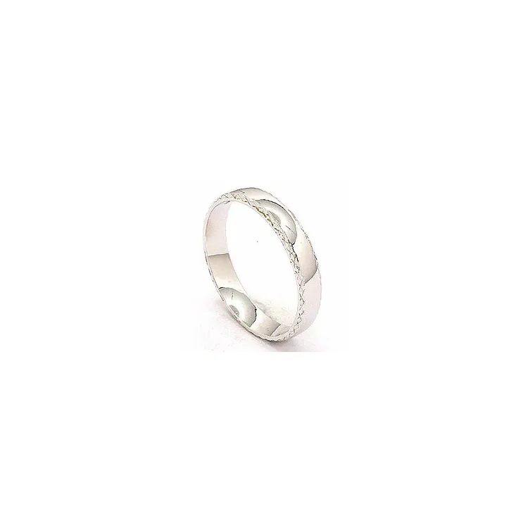 special vigselsring i 14  karat vitguld