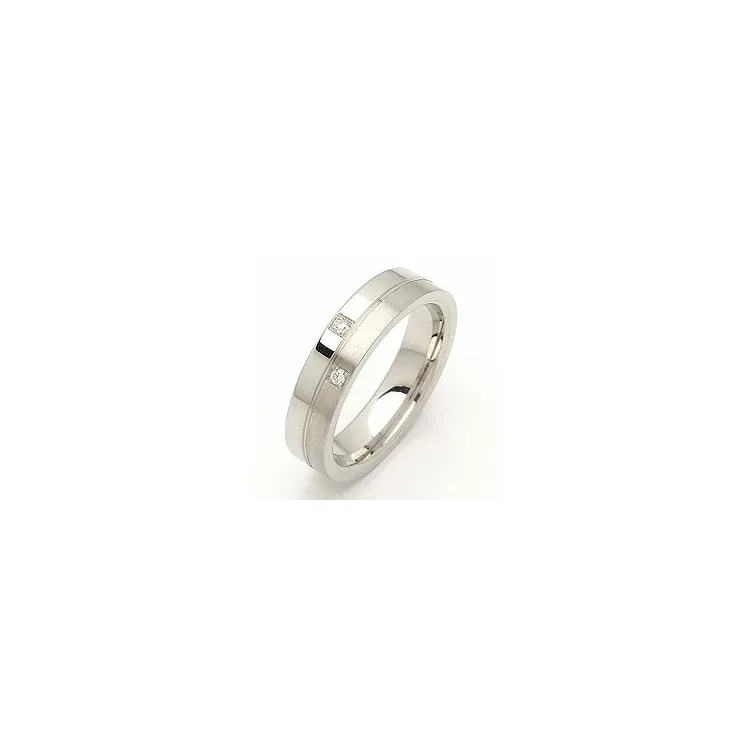 Vigselsring i silver 0,028 ct