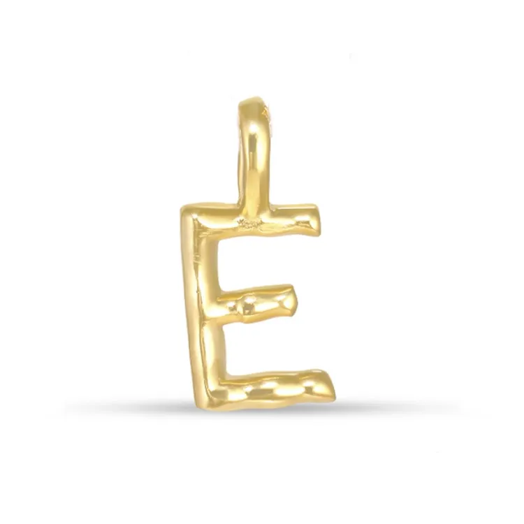 bokstav e hängen i förgyllt silver - My Letter