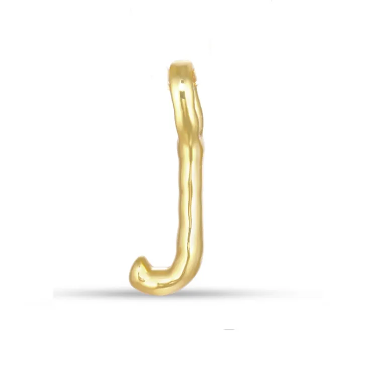 bokstav j hängen i förgyllt silver - My Letter