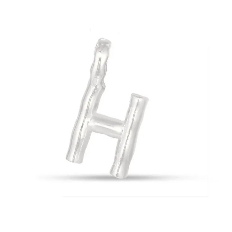 bokstav h hängen i silver - My Letter