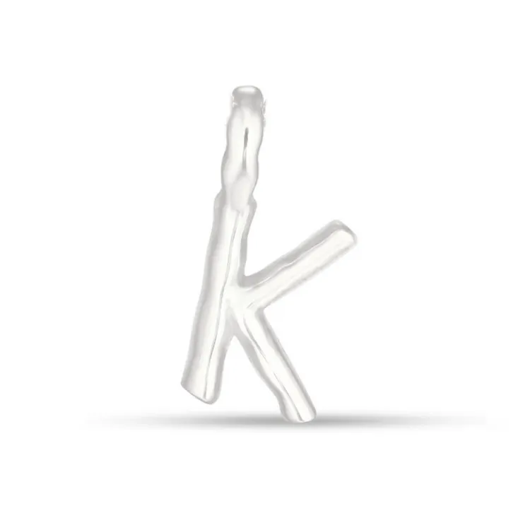 bokstav k hängen i silver - My Letter